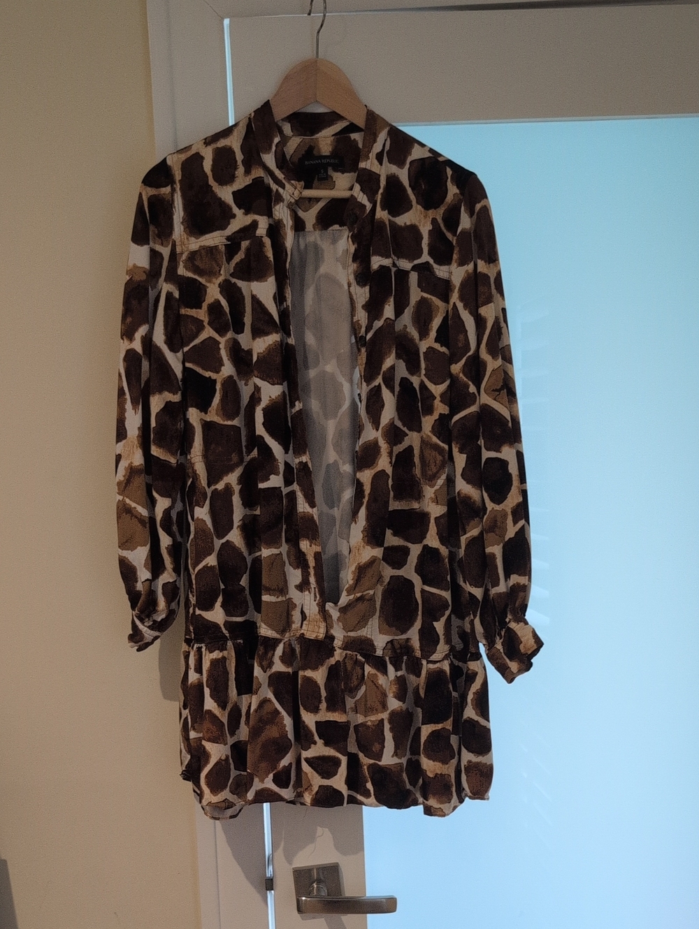 Banana Republic Brown Giraffe-Print Dress